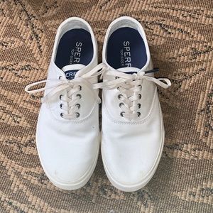 White sperrys womens size 9